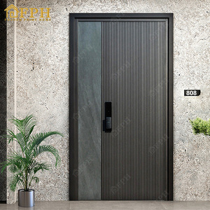 Puertas Exteriores Modernas de Aluminio para Apartamentos <span class=keywords><strong>2026</strong></span>, Insonorizadas, de Alta Seguridad, con Cerradura Inteligente para el Hogar - Product Image 3