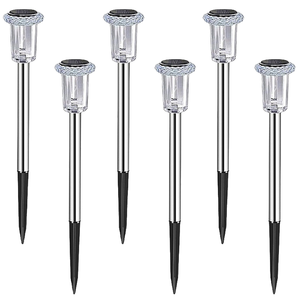 IP44 impermeabile lampada solare da giardino a LED piccolo lampione esterno <span class=keywords><strong>per</strong></span> <span class=keywords><strong>balcone</strong></span> Yard decorazioni ROHS certificate in acciaio inox - Product Image 4