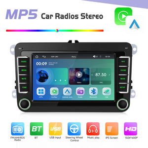 <span class=keywords><strong>Autoradio</strong></span> Podofo 7'' <span class=keywords><strong>2</strong></span> <span class=keywords><strong>Din</strong></span> MP5 avec Carplay et Android Auto sans fil, BT/FM/AM/RDS pour VW/PASSAT/POLO/GOLF, fabrication OEM/ODM - Product Image 2