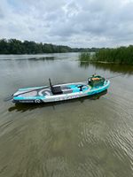 Bateau de pêche OEM conçu par des professionnels, planche à pagaie gonflable à deux chambres, kayak de pêche à roulement de 600lb avec siège de kayak