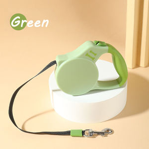 Großhandel anpassbare 3m reflektierende solide Nylon Haustier Leine drahtlose automatische einziehbare mit Niet Dekoration - Product Image 5