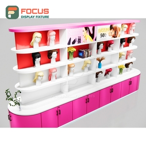 Estante de exhibición de pelucas montado en la pared, estantería de varios niveles que ahorra espacio, unidad vertical para exhibición de pelucas en tiendas. - Product Image 6