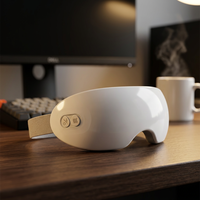 Masajeador de Ojos con Vapor Nano 2026, Máscara de Ojos de Silicona de Grado Alimenticio, Compresa Caliente, Dispositivo de Cuidado Ocular con Vibración para Aliviar la Fatiga Ocular