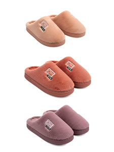 Pantuflas de Invierno para Mujer Texlina, Parte Superior de Poliéster Suave y Transpirable, Entresuela de PVC, Paquete de 12 Pares - Product Image 6