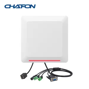 CHAFON sistem kontrol akses parkir uhf rfid, pengontrol bawaan pembaca mandiri TCP/IP UHF jarak jauh 10m RS232 WG Relay TCP/IP uhf