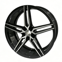 Rueda de Aleación de Aluminio Forjado Monobloque 19x8.5 ET35 5x112, Acabado Negro Mecanizado, Mejora de Rendimiento para Audi S3 RSQ3 Sport SUV