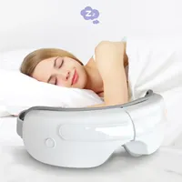 Masseur oculaire à pression d'air rechargeable avec fonction de contrôle du temps, soulage la fatigue, atténue les cernes, améliore le sommeil, compression thermique
