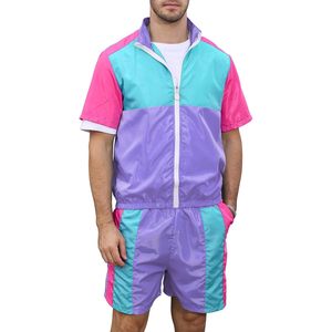 Conjunto Deportivo Yisfri para Hombre, Estilo Vintage de los 80s y 90s, Chaqueta Cortavientos, Secado Rápido - Product Image 1