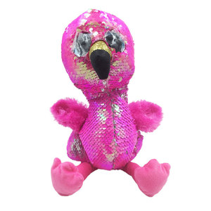 <span class=keywords><strong>Peluche</strong></span> con Paillettes Reversibili: Pappagallo Macaw Blu e <span class=keywords><strong>Fenicottero</strong></span> Rosa, Giocattolo Imbottito con Paillettes Intercambiabili - Product Image 6