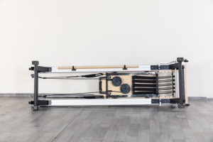 HUAVIGOR HK-Y07 <span class=keywords><strong>Reformer</strong></span> Pilates Pieghevole con Mezza Torre Trapezoidale in Lega di Alluminio, Scorrimento Silenzioso, Regolabile <span class=keywords><strong>per</strong></span> Studio e <span class=keywords><strong>Casa</strong></span>, Yoga - Product Image 5