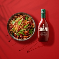 Botol saus panas saus kaca bening daur ulang 3oz 5oz 8oz tutup stoples kaca datar untuk Salad mie cabai dapur terkait