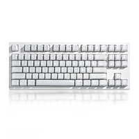 High-grade White Crystal Glaze Ceramic Key Caps, Compatible with Cherry and Gateron MX Key Switches, OEM Quality