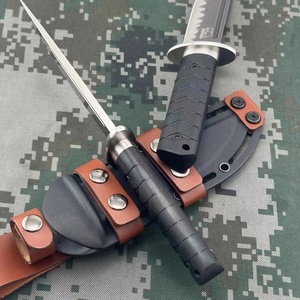 Couteau tactique japonais personnalisable de haute qualité avec lame en acier inoxydable et manche G10 pour la survie en extérieur, le camping et les projets DIY - Product Image 5