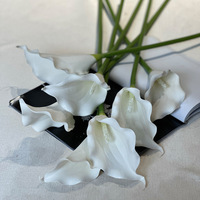 Centro de Mesa de Flores Artificiales de Seda Realistas Blancas Hechas a Mano, Arreglo Floral Colgante para Techo para Salón de Bodas de Hotel