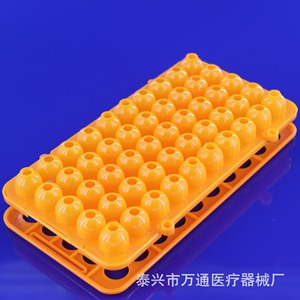 ชั้นวางหลอดทดลองอเนกประสงค์ 50 ช่อง ยี่ห้อ Wantong Medical ทำจากพลาสติก พร้อมแผ่นซิลิโคน สำหรับหลอดเซนทริฟิวจ์ขนาด 5 มล. 10 มล. 15 มล. - Product Image 1