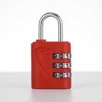 3 Digit Combination Lock for Backpack Travel Luggage Metal Body Dial Password Anti Theft Padlock Safety