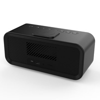 6-in-1 BT-speaker met draadloze oplader, wekker, witte ruis, RGB-verlichting |   BT 5.4, 15W geluid, 3600mAh |   Zwart/Wit