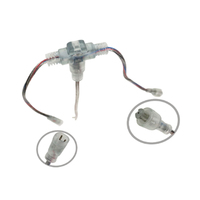 Conector de Cable de Extensión de 3 Canales, 3PIN 20AWG RGB LED Macho/Hembra, IP67 Impermeable, PCB, 6A, Cobre