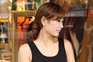 REETI 925 ต่างหูเงินสเตอร์ลิงต่างหูห่วงหัวใจเพทายสำหรับผู้หญิงเครื่องประดับแฟชั่น - Product Image 4