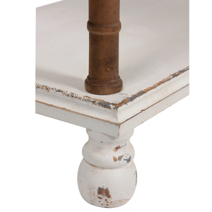 Scaffale d'angolo in legno fatto a mano in legno <span class=keywords><strong>con</strong></span> struttura in legno rustico, scaffale organizzatore - Product Image 3