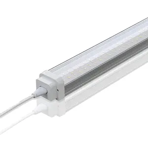 ضوء أنبوبي خطي LED مضاد للمياه IP55 من Banqcn بضمان 5 سنوات 48 وات 4 قدم 72 وات 8 قدم، إمكانية الاتصال بضوء خطي LED لأمريكا
