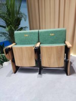 Sièges d'auditorium de haute qualité de marque renommée, avec table intégrée, pour salles de classe universitaires et meubles d'école de théâtre, 33 ans d'expérience