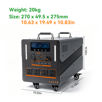 Station d'alimentation portable JTH//2500W 3000Wh LiFePO4 avec panneau solaire 200W, onduleur à onde sinusoïdale pure MPPT pour le camping et la sauvegarde d'urgence