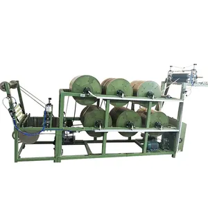 GINYI Automatic Woven Narrow Fabric Starching Finishing Machine 6 Drums Elastic Band Tape Ironing Heating Machine