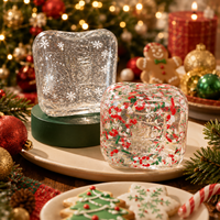 Cube Squishy en TPR de Noël pour Garçons et Filles, Enfants et Adultes – Jouet Sensoriel Anti-Stress à Remontée Lente pour l'École, le Bureau et la Maison