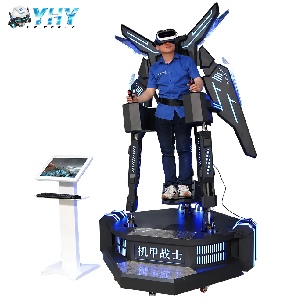 Exciting Amusement Ride Battle Interactive Game Standing 9D Vr Flying Simulator