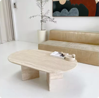 Hot Sale Home Marmor Esstisch Set 6-Sitzer Custom Size Möbel Dekoration Couch tisch Stein Oval Form Stein Esstisch