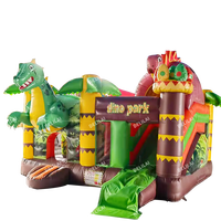 Château gonflable sur le thème des dinosaures videur gonflable de vente chaude toboggan pour enfants et maison gonflable
