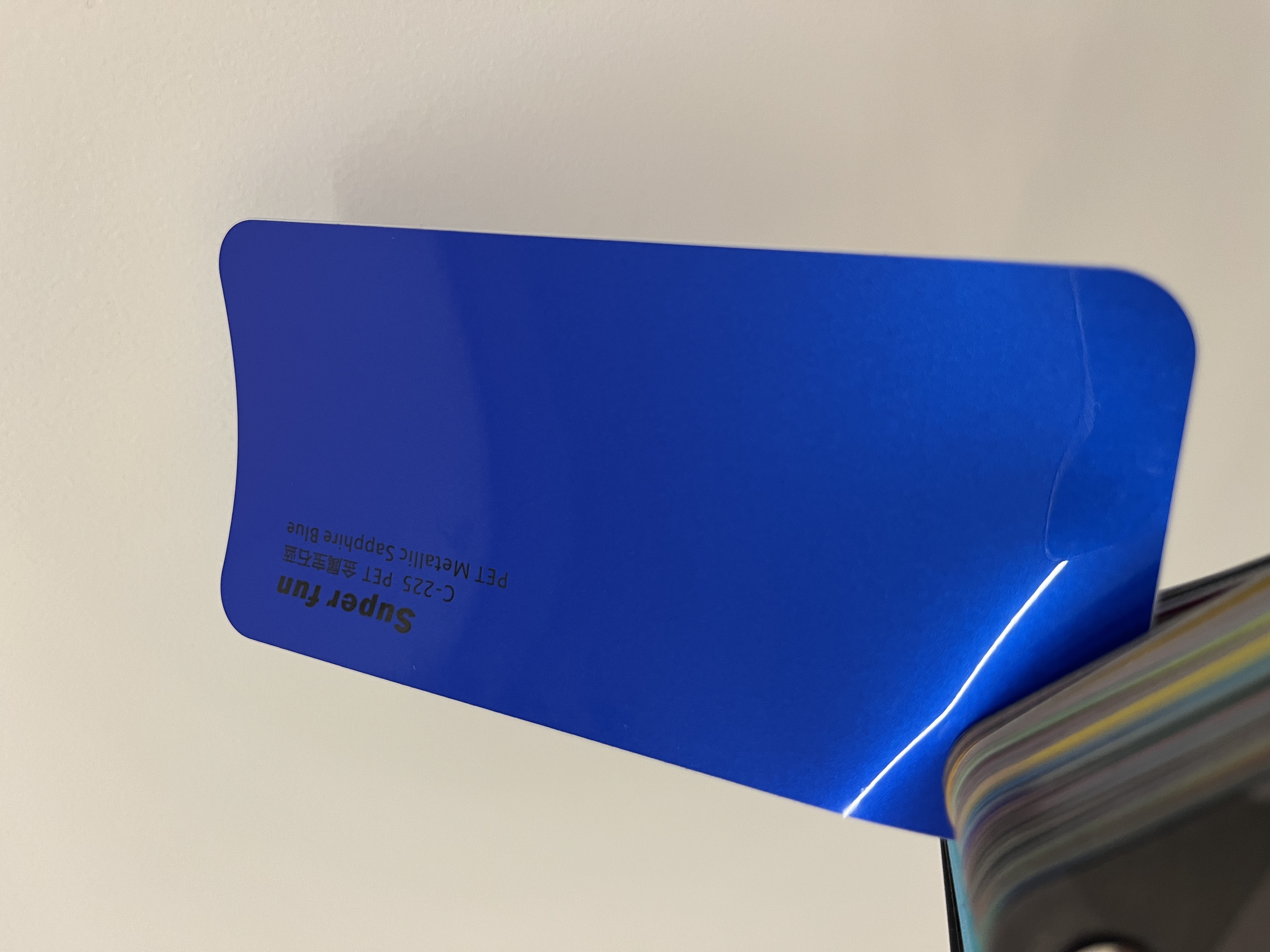 PET Bleu Saphir Métallisé