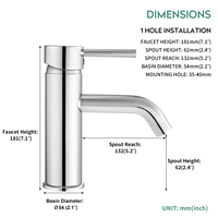 Robinets de lavabo haut de gamme certifiés UPC mitigeur d'évier de salle de bain pas cher robinet de lavabo en acier inoxydable 304