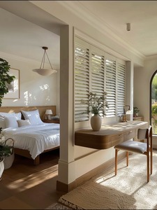 Armoire sur mesure de <span class=keywords><strong>style</strong></span> méditerranéen blanc |   Armoire de rangement moderne pour chambre à coucher au design naturel pur - Product Image 3