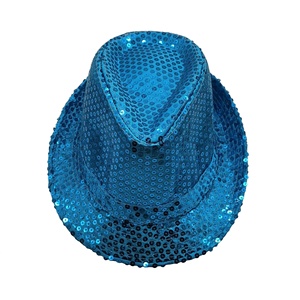 Bling Fedora Jazz <span class=keywords><strong>hat</strong></span> <span class=keywords><strong>sequin</strong></span> bên <span class=keywords><strong>hat</strong></span> long lanh Mũ thời trang ưa thích - Product Image 1