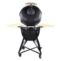 Grill Kamado en céramique portable de 20 pouces, fabriqué en Chine par TOPQ OEM/ODM, pour les fêtes barbecue en plein air.