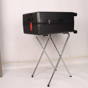 חדר המלון מטען אחסון קל מזוודה מתכת לעמוד פלדה כרום מתקפל מטען - Product Image 4