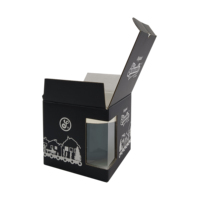 Boîte cadeau carrée rigide pour tasse à café, impression personnalisée, écologique, recyclable, emballage en carton ondulé pour tasse à thé