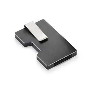 RFID Wallet Money Clip Herren Leder Slim Blocking Kreditkarten-ID-Inhaber