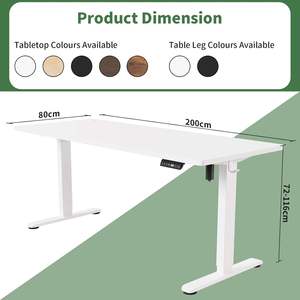 Bureau <span class=keywords><strong>debout</strong></span> électrique compact 40 pouces, hauteur réglable, 4 mémoires, ergonomique, <span class=keywords><strong>poste</strong></span> de travail <span class=keywords><strong>informatique</strong></span> pour la maison et le bureau - Product Image 4