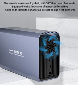 Acasis SATA cổng nối tiếp mảng đĩa cứng với chức năng đột kích Máy tính để bàn USB3.0 hộp mảng đĩa cứng kép Tủ mảng 3.5 inch - Product Image 4