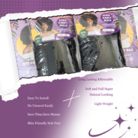 Cabello Afro Natural Rizado en Paquetes de 12 Pulgadas y 100g, Especificaciones Estándar, Fibra PET de Alta Calidad, Control de Calidad Garantizado, Extensiones de Cabello Sintético para Trenzas