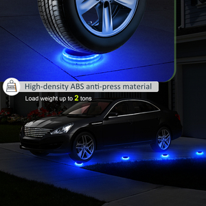 Caliente al aire libre IP68 Luces de cubierta azules con energía <span class=keywords><strong>solar</strong></span> Paquete de 4 caminos de tierra lámpara de jardín luces de paso LED solares para paisaje - Product Image 3