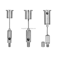 Kit de suspension rapide à verrouillage automatique pour câble en acier inoxydable pour lustre et éclairage de plafond
