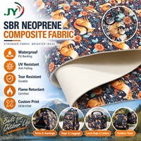 Tissu composite en néoprène SBR personnalisé 300-800GSM imprimé et enduit PU pour sacs, waders et protections sportives