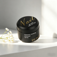 Pot en gel pour constructeur d'ongles OEM/ODM personnalisé, 5g, 15g, 30g, 50g, pots en plastique vides pour vernis gel, pot rond pour gel UV, contenant cosmétique haut de gamme