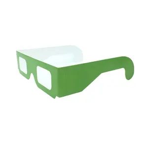 نظارات ورقية ثلاثية الأبعاد مشغولة بأشكال ألعاب نارية بشعار مخصص