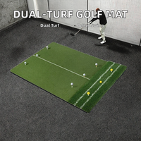 Tapis de frappe de golf double surface PGK-A199 en EVA 5x4 6x4FT, direct usine, pour entraînement de swing en extérieur/intérieur