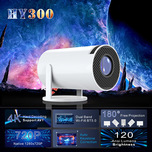 EU IHOMELIFE HY300 Smart Portable Pocketable LED Home <b>Projector</b> 4K Decode Video 120 ANSI Lumens <b>Android</b> 13 OS 40-130 Inch - Product Image 3